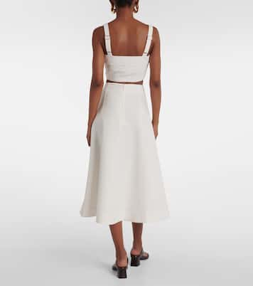 Gonna midi Fellini in jacquard | Veronica Beard