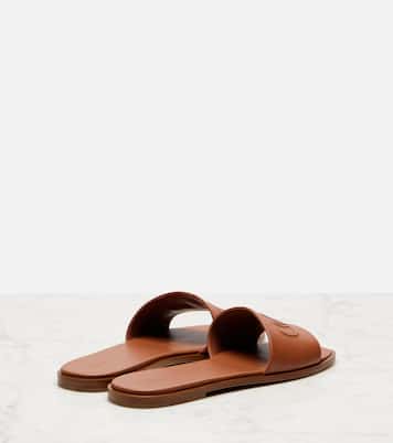 Flower leather slides | Chloé