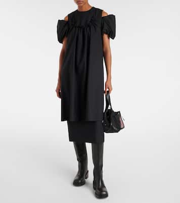 Cutout wool midi dress | Noir Kei Ninomiya