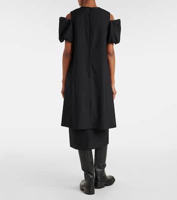Cutout wool midi dress | Noir Kei Ninomiya