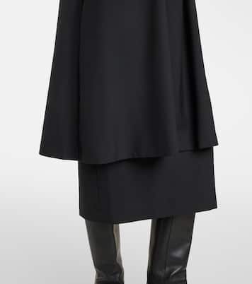Cutout wool midi dress | Noir Kei Ninomiya