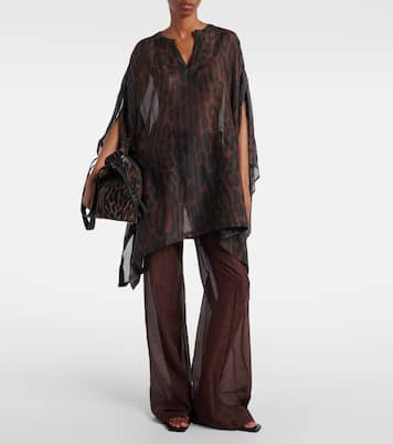 Pantaloni a palazzo in cotone e seta | Tom Ford