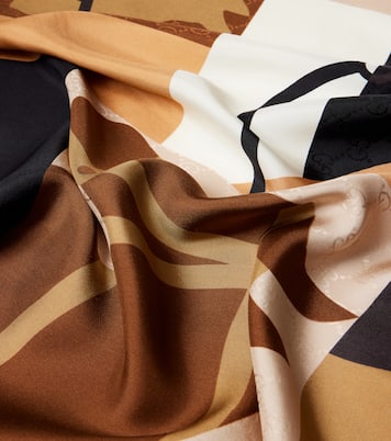 Printed silk scarf | Gucci