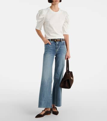 Top in cotone drappeggiato | Frame