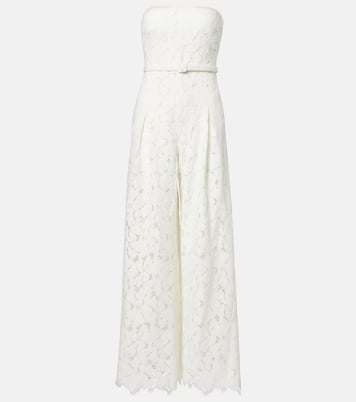 Rebecca strapless lace jumpsuit | Simkhai