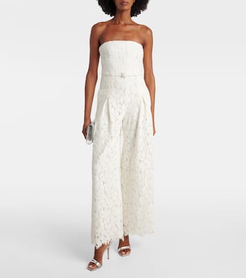 Rebecca strapless lace jumpsuit | Simkhai
