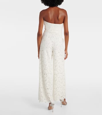 Rebecca strapless lace jumpsuit | Simkhai
