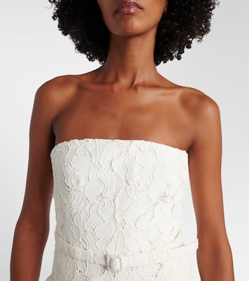 Rebecca strapless lace jumpsuit | Simkhai