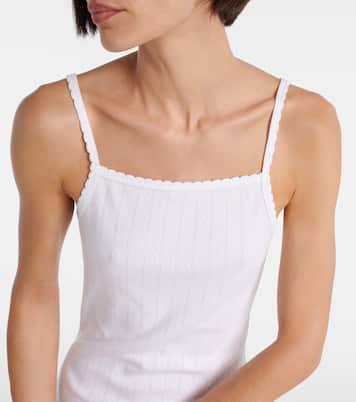 Pointelle cotton minidress | Leset
