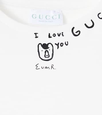 X Euan Roberts T-Shirt aus Baumwoll-Jersey | Gucci Kids