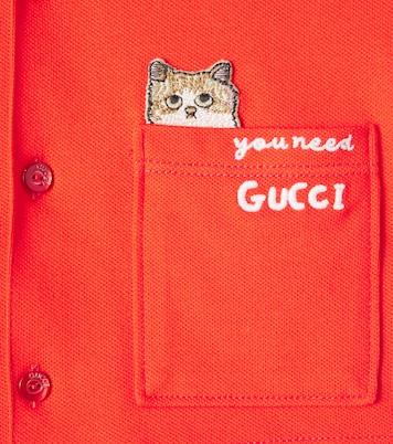 Bebé - camisa en mezcla de algodón | Gucci Kids