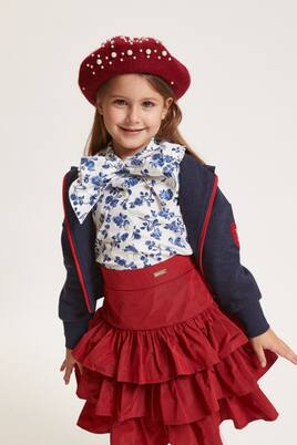 Gathered tiered skirt | Monnalisa