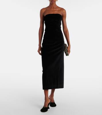 Sabella velvet midi dress | Tove