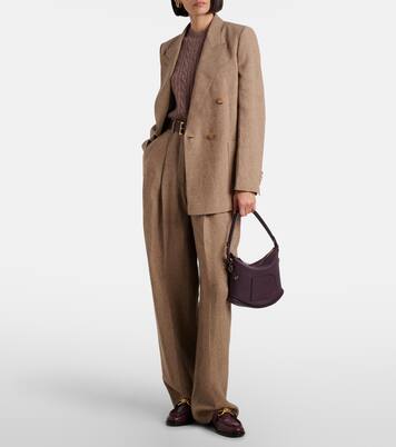 Pin Small leather tote bag | Delvaux
