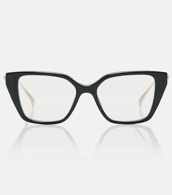 Occhiali cat-eye con logo Interlocking G | Gucci