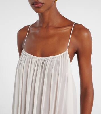 Feather-trimmed gathered gown | Xu Zhi