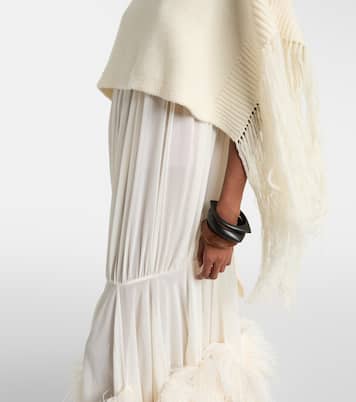 Robe longue à plumes | Xu Zhi