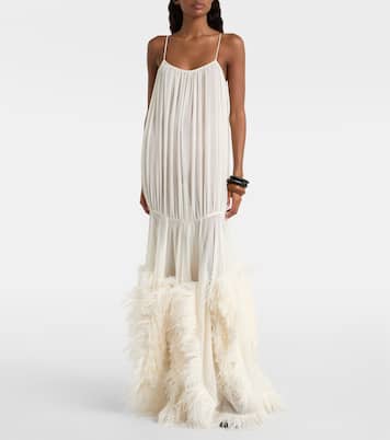 Robe longue à plumes | Xu Zhi