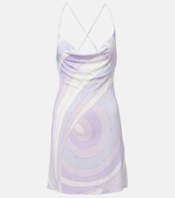 Iride satin jersey minidress | Pucci