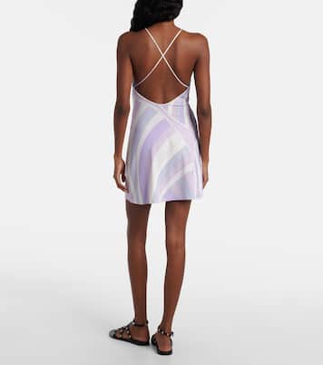 Iride satin jersey minidress | Pucci