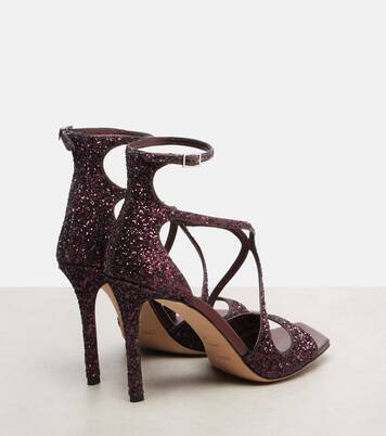Azia 95 glitter sandals | Jimmy Choo