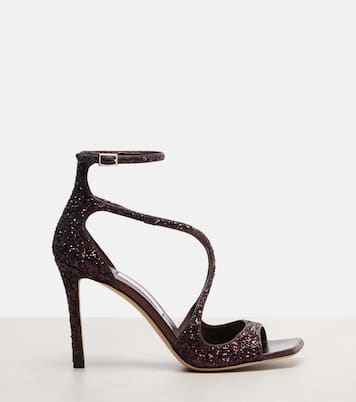 Azia 95 glitter sandals | Jimmy Choo