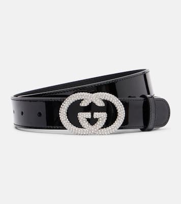 Interlocking G patent leather belt | Gucci