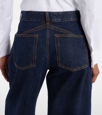 Mid-rise barrel-leg jeans | Alaïa