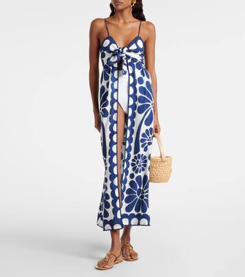 Palermo floral scalloped beach cover-up | Farm Rio