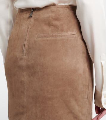 Suede pencil skirt | Rotate