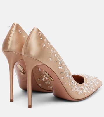 Constellation embellished satin pumps | Aquazzura