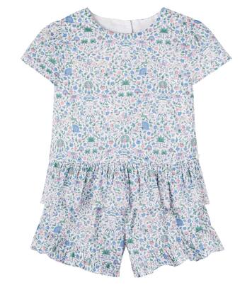 Floral cotton T-shirt and shorts set | Tartine et Chocolat