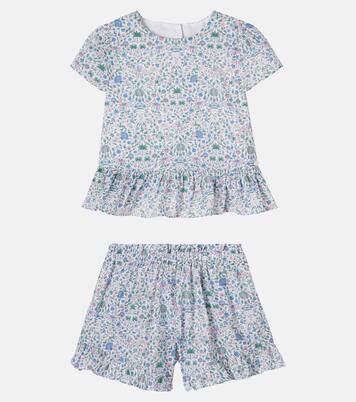 Floral cotton T-shirt and shorts set | Tartine et Chocolat