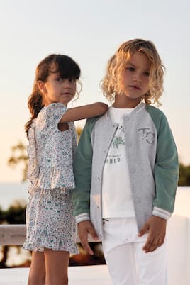 Floral cotton T-shirt and shorts set | Tartine et Chocolat