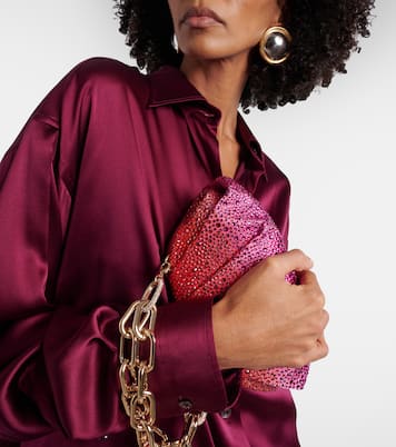 Gradient Perry crystal-embellished clutch | Judith Leiber Couture