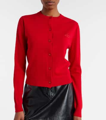 Double G wool cardigan | Gucci