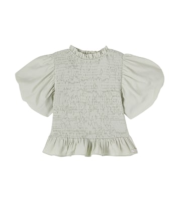 Sorien ruffled shirred top | Donsje