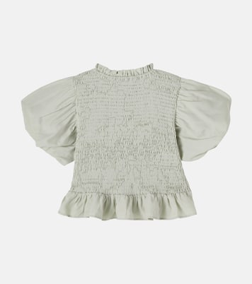Sorien ruffled shirred top | Donsje