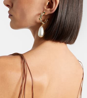 Embellished drop earrings | Saint Laurent
