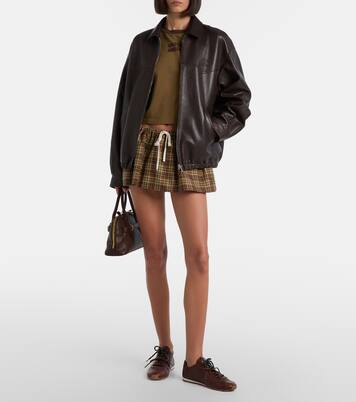 Blouson aus Leder | Miu Miu