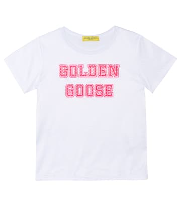 Camiseta de algodón con logo | Golden Goose Kids