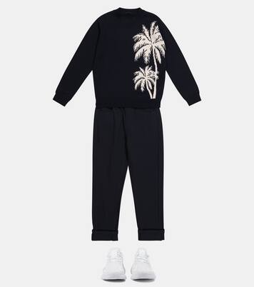 Intarsia cotton sweatshirt | Il Gufo