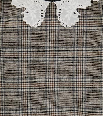 Checked wool-blend dress | Tartine et Chocolat