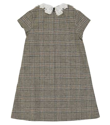 Checked wool-blend dress | Tartine et Chocolat