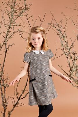 Checked wool-blend dress | Tartine et Chocolat