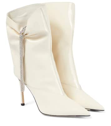Oriel 95 patent leather ankle boots | Jimmy Choo
