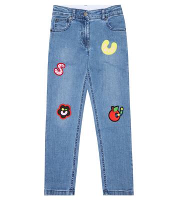 Appliquéd straight jeans | Stella McCartney Kids