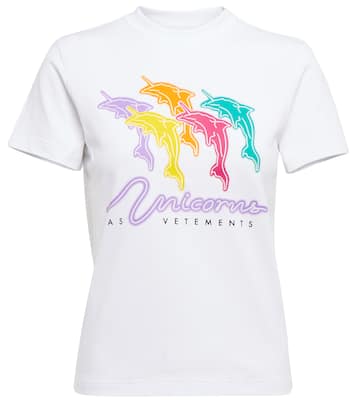 Miniabito in jersey con stampa | Vetements