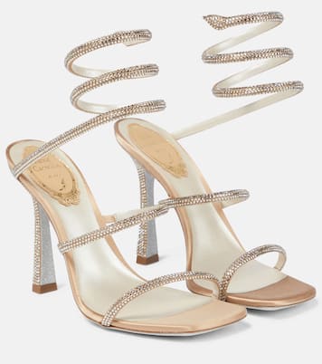 Cleo embellished satin sandals | Rene Caovilla