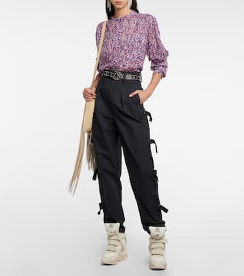 Keowina high-rise tapered cotton pants | Marant Etoile